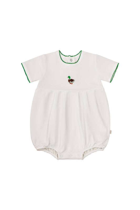 Pip Embroidered Bubble -Mallards: 3-6 mo