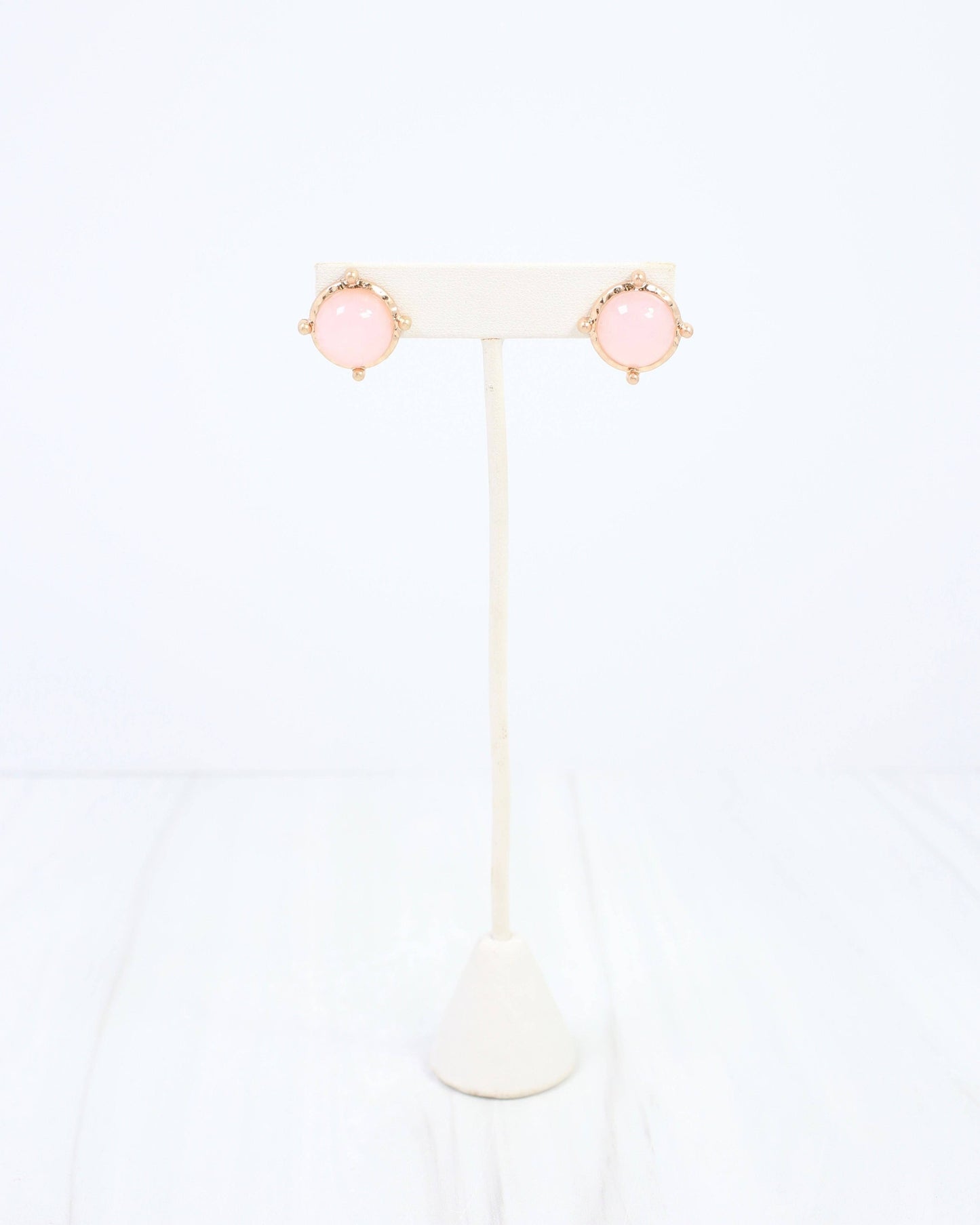 Florissant Round Post Earring Pink