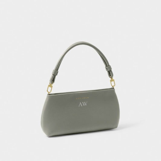 Asha Wristlet in Graphite Green