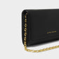 Ruby Chain Crossbody Purse in Black