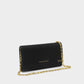 Ruby Chain Crossbody Purse in Black