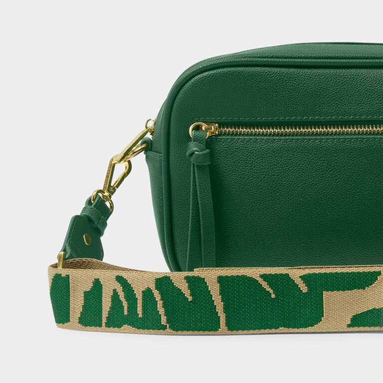 Hallie Crossbody Bag in Emerald Green