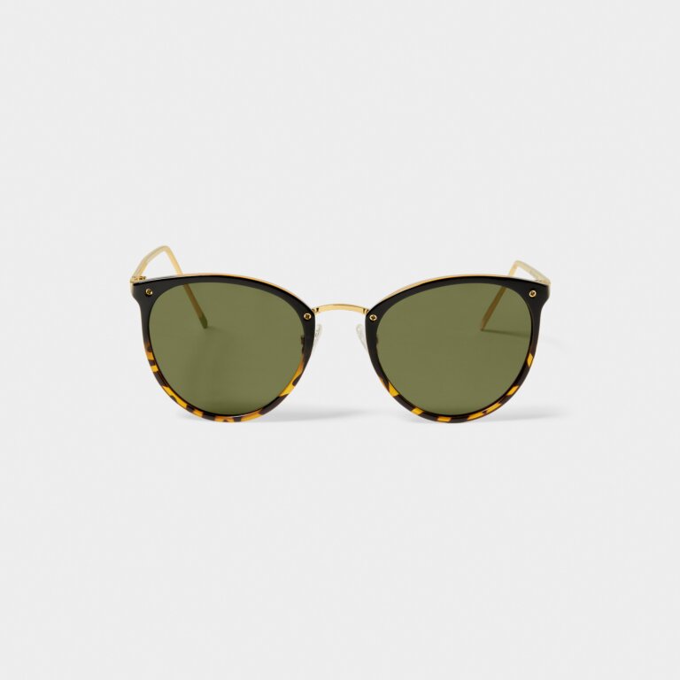 Santorini Sunglasses - Gradient Black Tortoiseshell