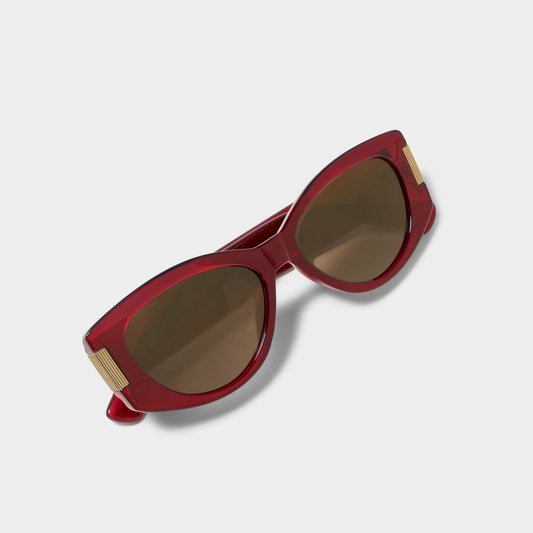 Rimini Sunglasses in Deep Red