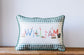 Gingham Wildlife Boy Name + Accent Piping