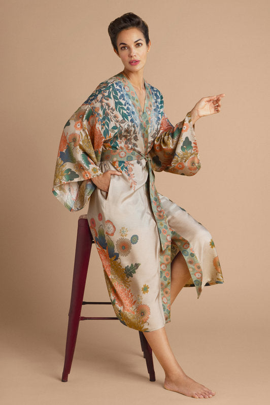 Trailing Wisteria Kimono Gown