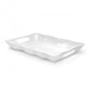 Ruffle White Melamine Small Rectangle Tray