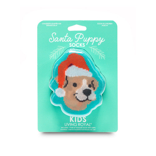 Kids Santa Puppy 3D Socks