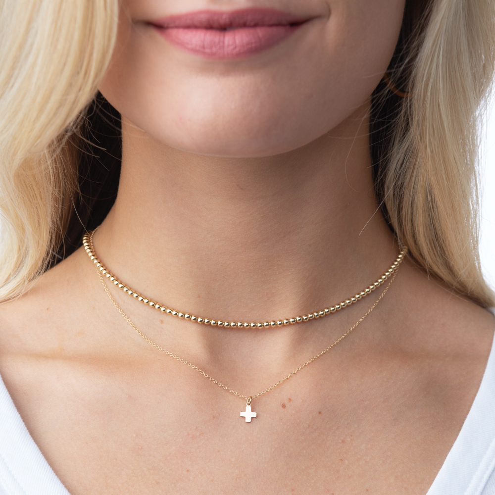 Choker 15" Classic Gold 3mm Bead