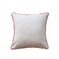 Cotton Slub Pillow w/Tufting & Pom Pom Trim  "holly jolly"