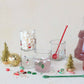 Drinking Glass w/Embedded Holiday Icon Pattern (4 Styles)
