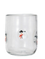 Drinking Glass w/Embedded Holiday Icon Pattern (4 Styles)