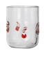 Drinking Glass w/Embedded Holiday Icon Pattern (4 Styles)