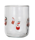 Drinking Glass w/Embedded Holiday Icon Pattern (4 Styles)
