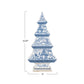 Ceramic Tree w/Pagoda Pattern & Gold Electroplating Blue and White