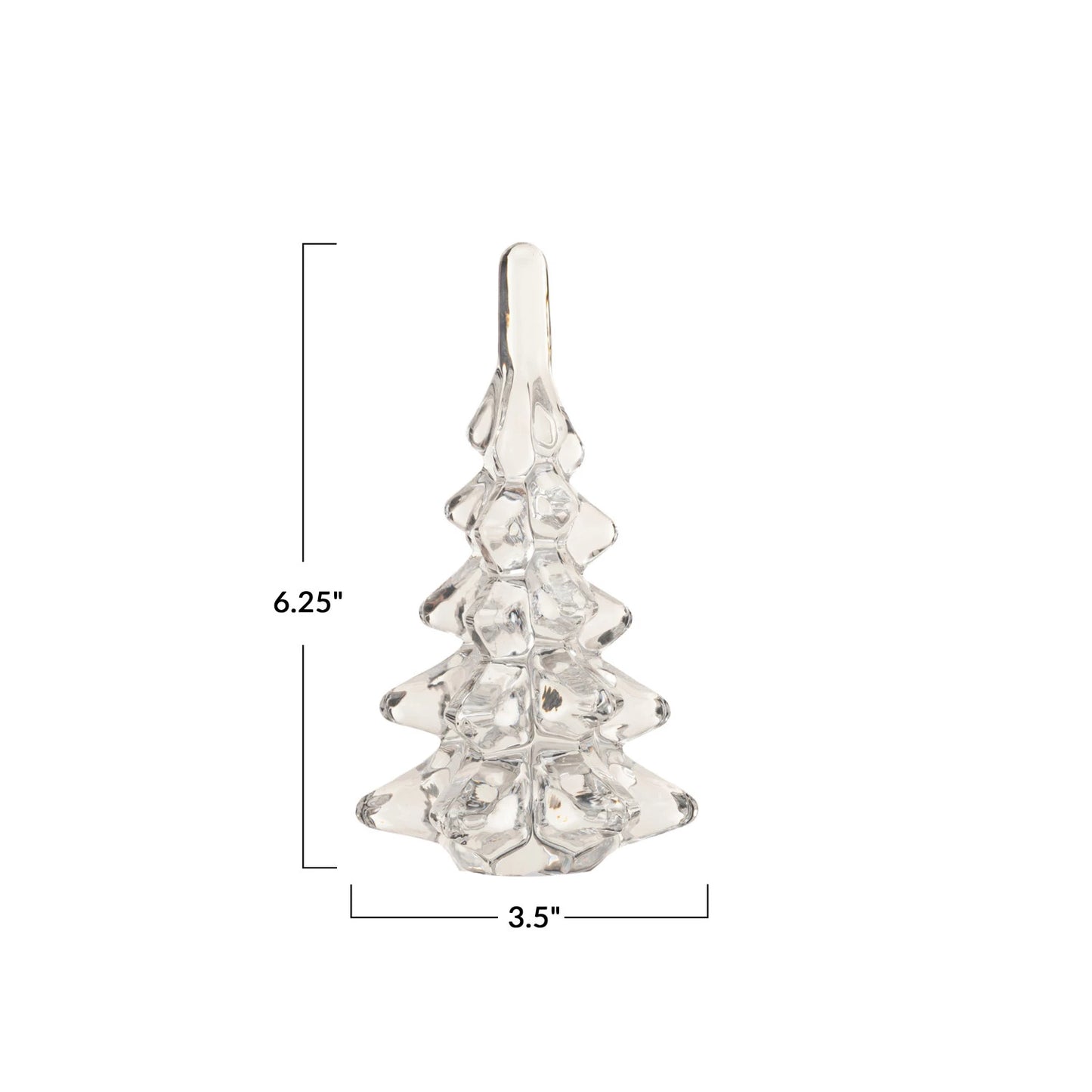 Glass Christmas Tree, Clear