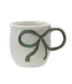 Stoneware Mug w/Bow Handle (4 Colors)