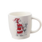 Stoneware Mug w/Santa & Reindeer Image (4 Styles)