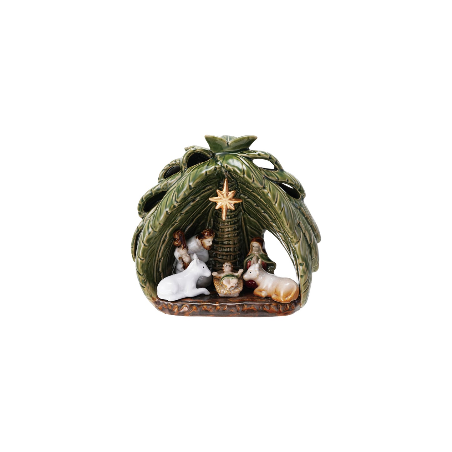 Stoneware Vintage Reproduction Nativity (Set of 6)