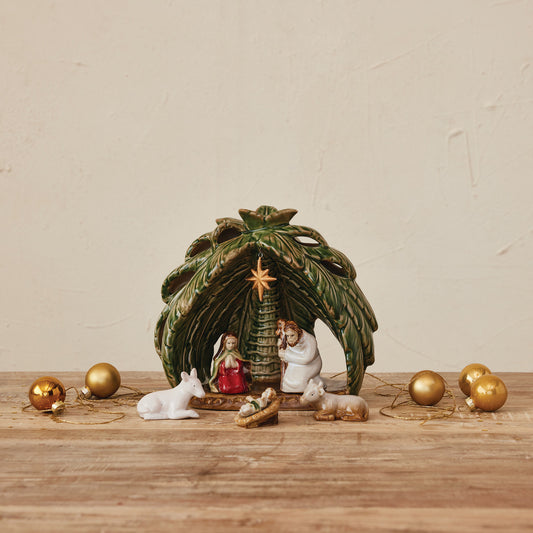 Stoneware Vintage Reproduction Nativity (Set of 6)
