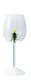 Stemmed Wine Glass w/Holiday Figure Inside (4 Styles)