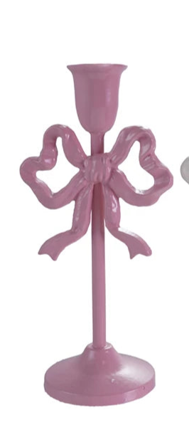 Cast Iron Bow Taper Holder (2 Colors)