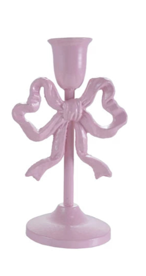 Cast Iron Bow Taper Holder (2 Colors)