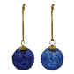 Embossed Recycled Mercury Glass Ball Ornament (2 Colors)