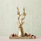 Cast Aluminum Reindeer Head Gold Finish