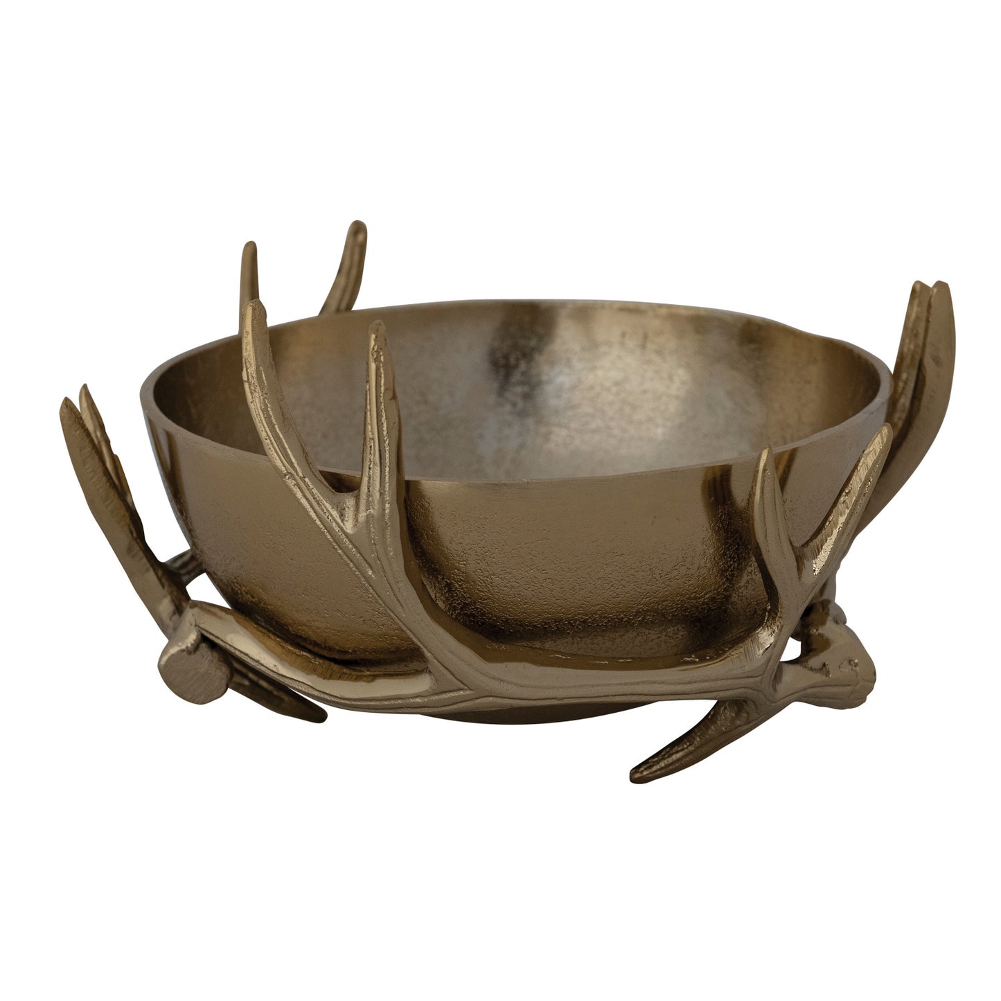Cast Aluminum Antler Shaped Stand w/ Removable Bow (Set of 2)