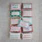 Cotton Embroidered Lumbar Pillow w/Polka Dot Pattern "Dont Get Your Tinsel..."