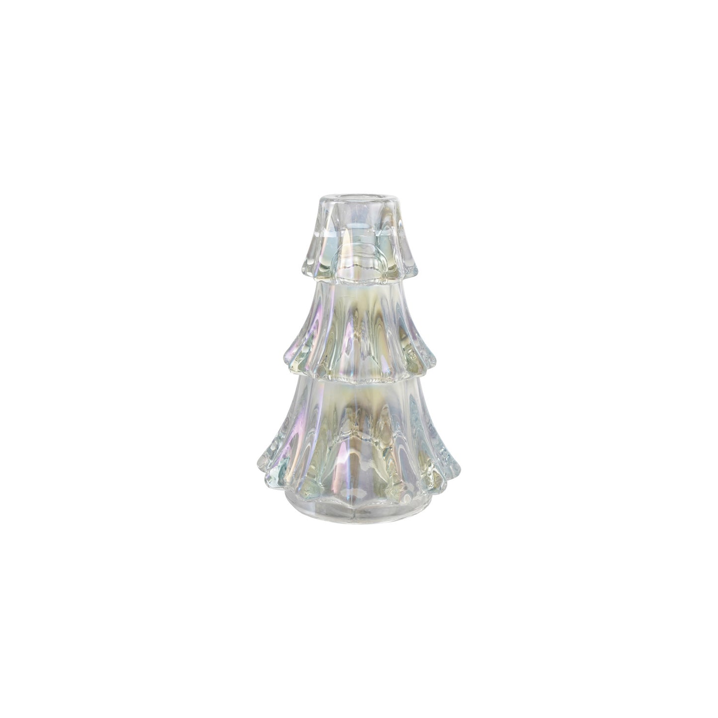 Glass Tree Shaped Taper Holder