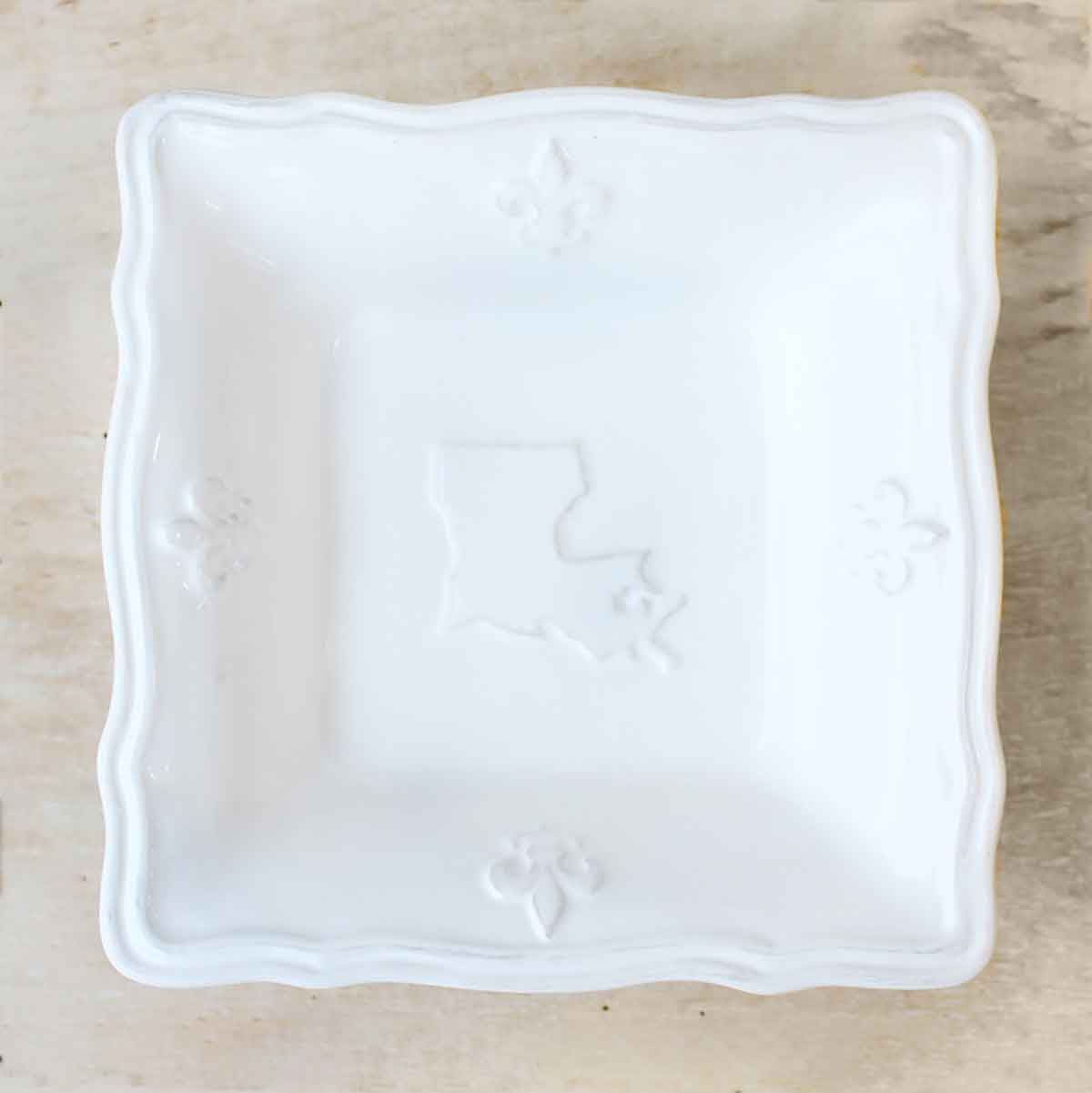 Louisiana Tidbit Dish   White   4.5x1.5x4.5