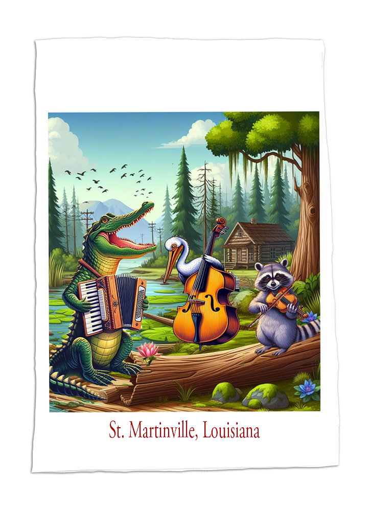 Cajun Fais Deaux Deaux Dishtowel