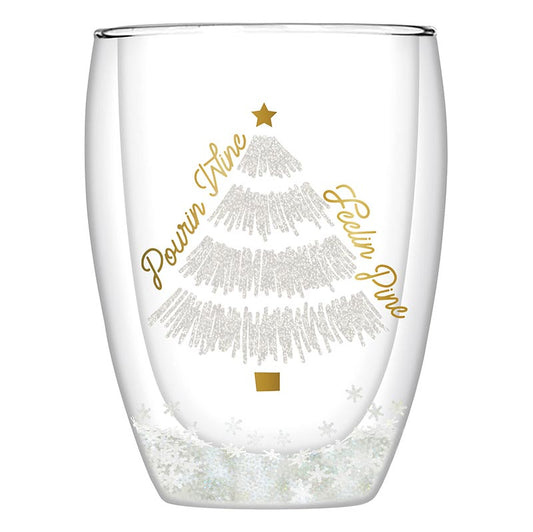 Double Wall Stemless Glass