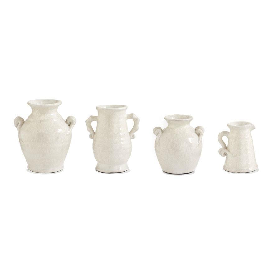 Set of 4 White European Ceramics