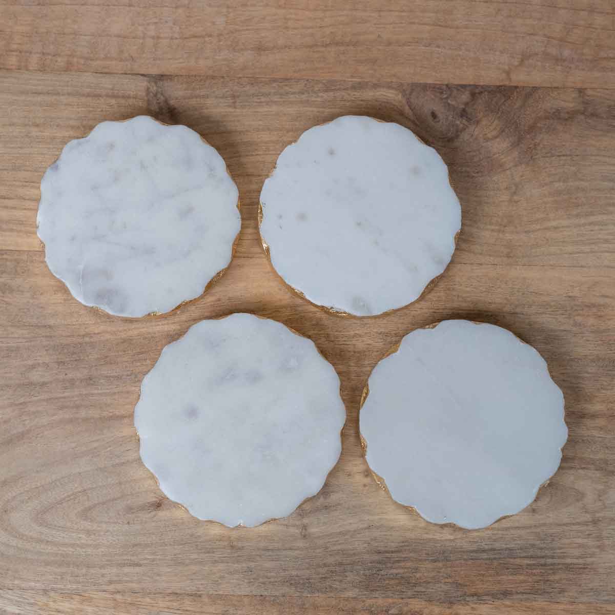 Ferrara Round Marble Coasters