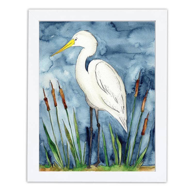 Egret Art Print