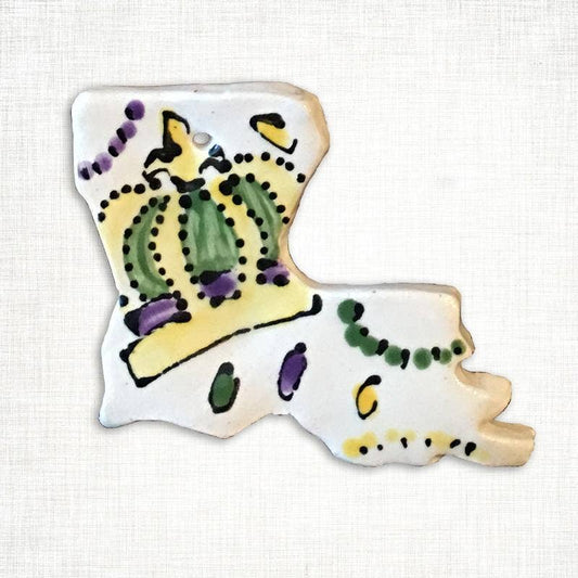 Louisiana Mardi Gras Crown Ornament