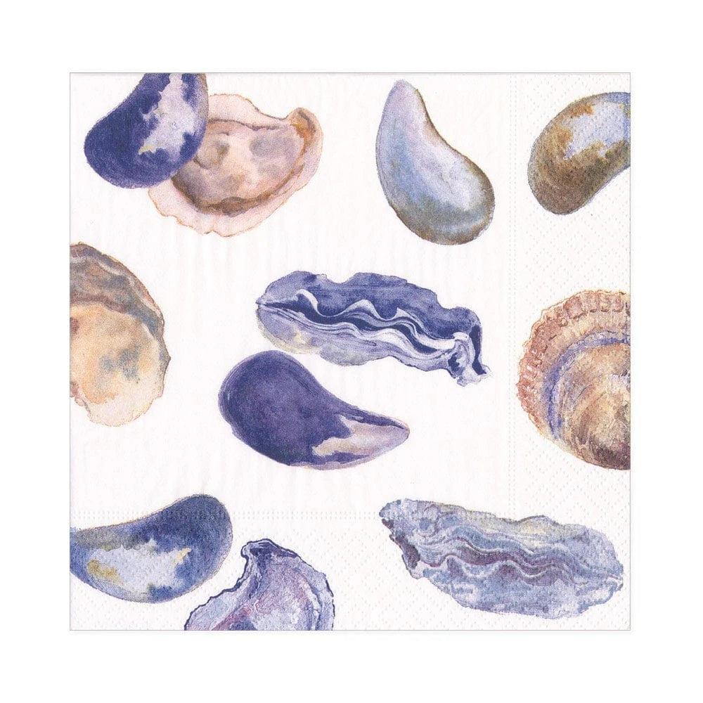 Oysters and Mussels Paper Luncheon Napkins - 20 Per Package