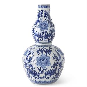 Round Bottom Chinoiserie Vase