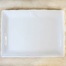 Louisiana Platter - White 15.5" x 11.5"