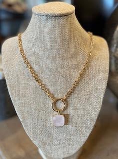 Benny Pink Quartz Necklace