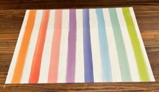 Sorbet Painted Stripe Placemat