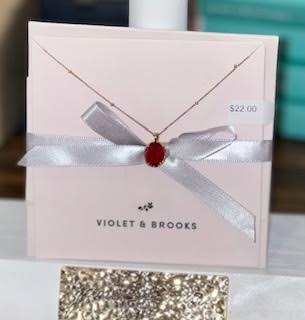 Emma Birthstone Boxed Necklace