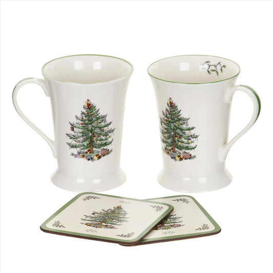 Christmas Tree Mug/Coaster s/2