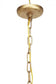 CHARLEE GOLD METAL CHANDELIER