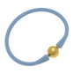 Bali 24K Gold Plated Ball Bead Silicone Bracelet - Assorted Colors