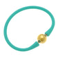 Bali 24K Gold Plated Ball Bead Silicone Bracelet - Assorted Colorsn