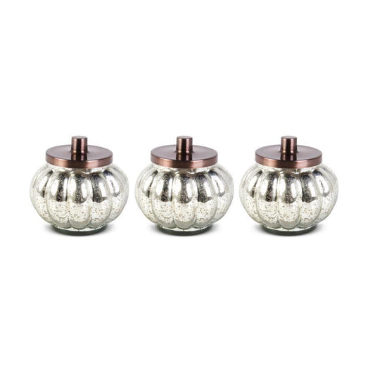 Mercury Glass Pumpkin Candles (3 Scents)